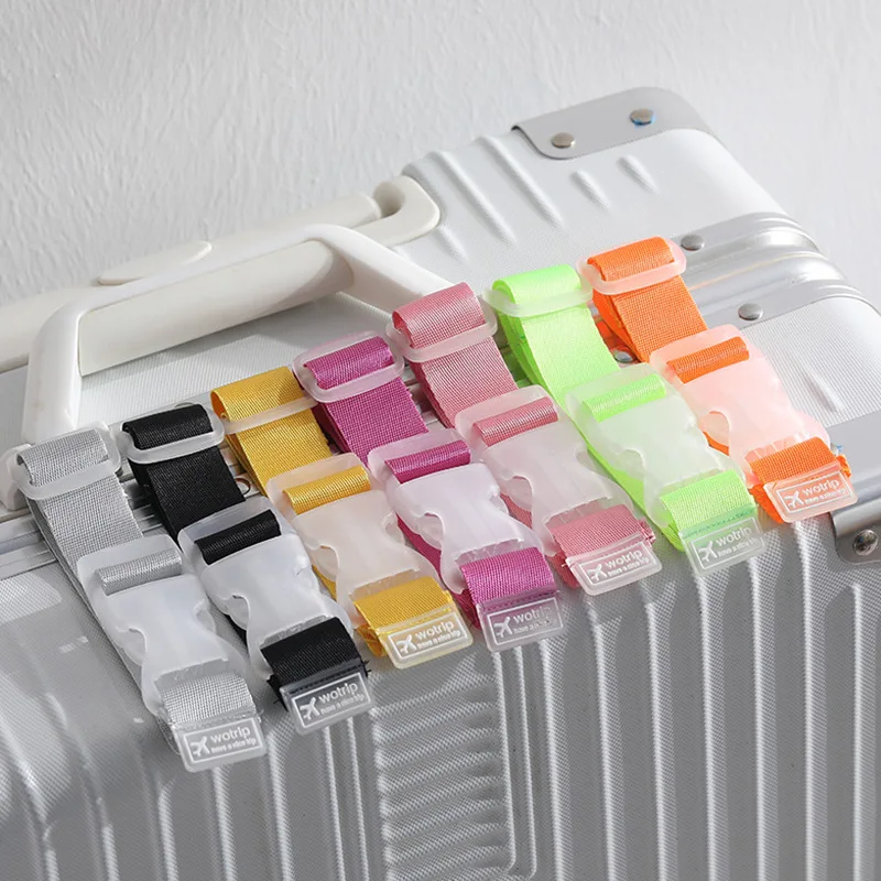 3pcs Adjustable Nylon Luggage Straps Luggage Accessories Hanging Buckle Suitcase Bag Holder Belt Lock Hooks Travel