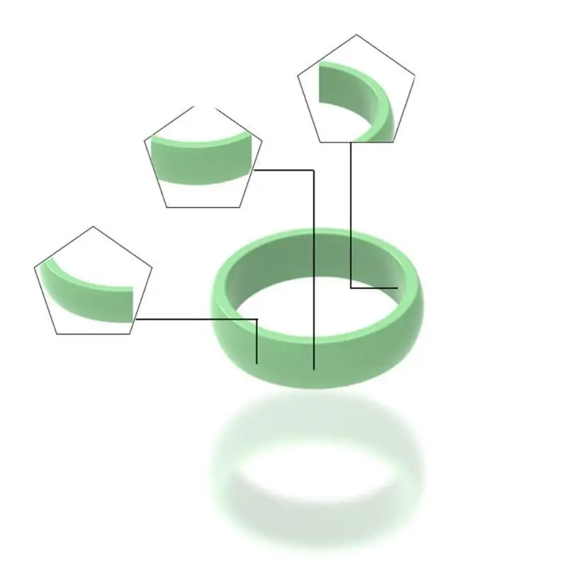 Versatile Silicone Finger Bands - Sweatproof Rings