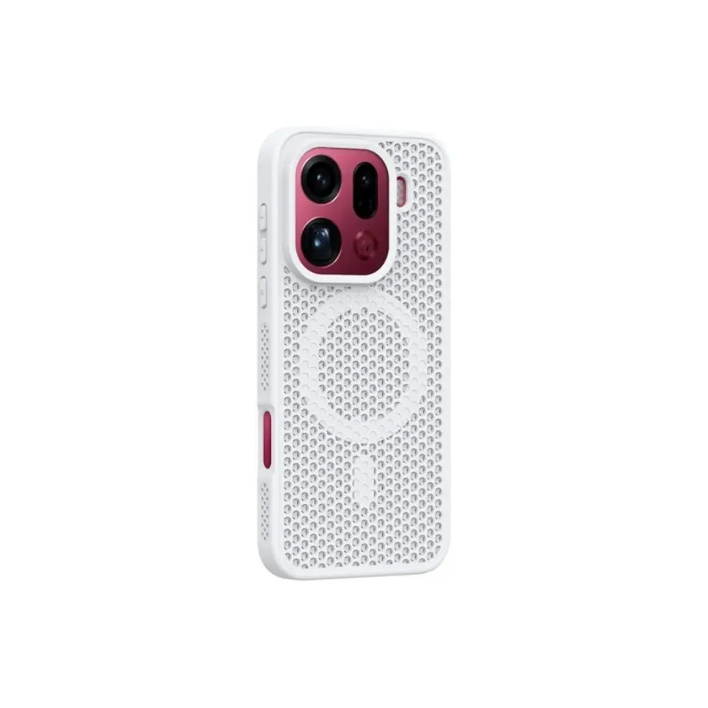 Fashion Honeycomb Magnetic Phone Case with Wireless Charging and Shockproof Protection