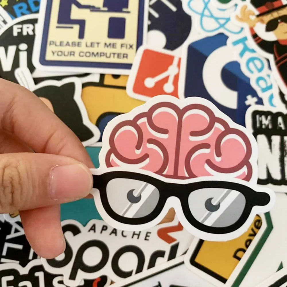 Cool Programming Stickers Set - Internet, Java, PHP, Docker, Geek, HTML, Bitcoin Vinyl Decals for Laptop, Phone - Pack of 10/20/50pcs for Kids and Children Description Image.This Product Can Be Found With The Tag Names Classic Toys, Programming stickers, Sticker, Toys Hobbies