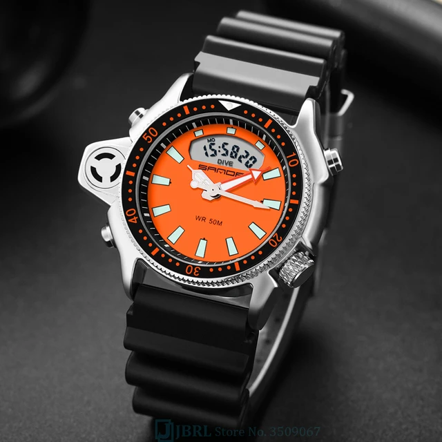New Sports Watch For Men Outdoor Military 50M Waterproof Back Light Shock Clock Fashion Male Quartz Wristwatch Relogio Masculino 