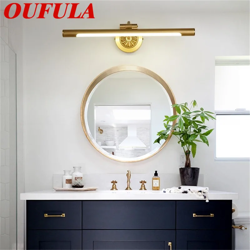 

TYLA Modern Wall Lamps Copper Mirror light Creative Indoor Decorative For Home Bathroom Bedroom Hotel