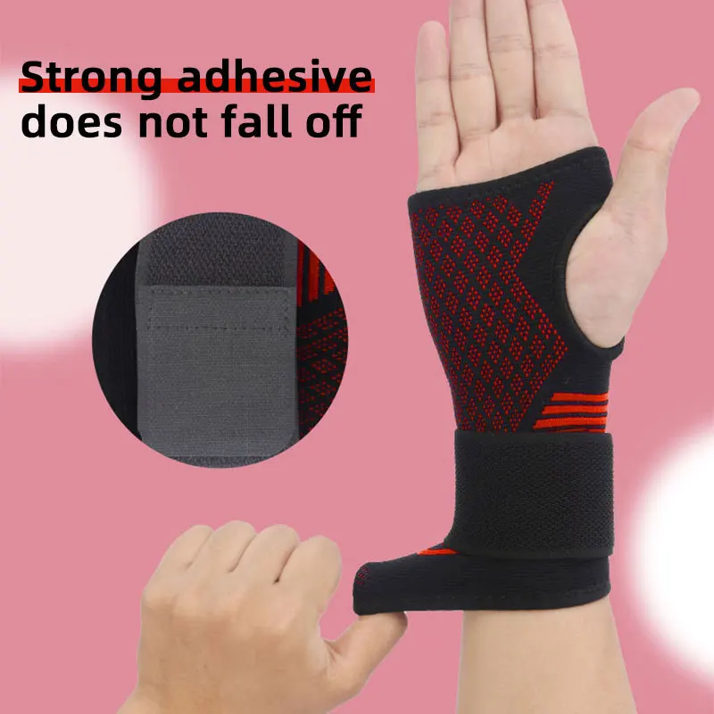 Sports Palm Guard Knit Nylon Hand Guard Gloves Elastic Palm Brace Sleeve Fitness Wrist Support 1PCS