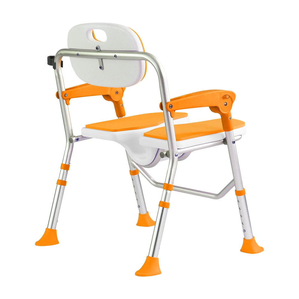 Bath Chair Portable Bath Padded Bathroom Folding Disabled Stroke Hemiplegia Elderly Bath Chair Shower Anti-slip Seat Cushion 5