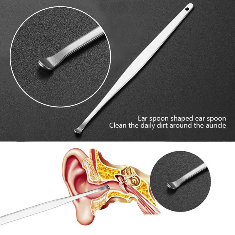 Ear wax removal kit ear pick ear wax cleaner ear cleaner set ear cleaner ear picking tools set 6-7Pcs ear wax remover cleaning kit for baby adults