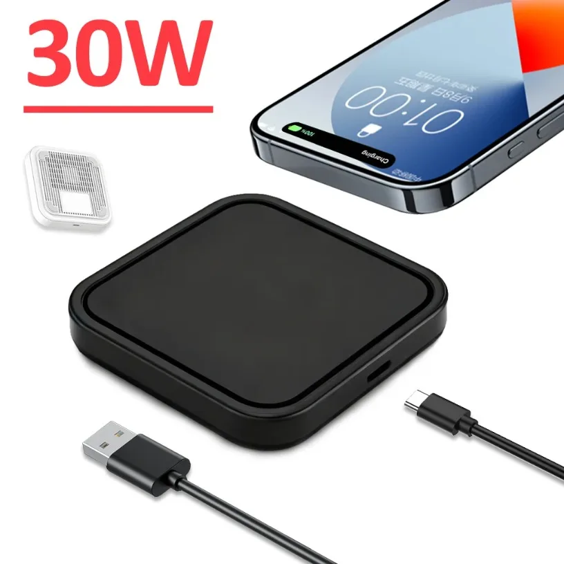 Almofada de carregador sem fio portátil para iphone pro max samsung xiaomi estação carregamento rápido carregador telefone