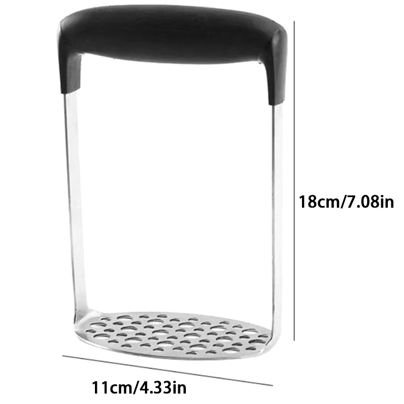 Stainless Steel Potato Pusher Pressed Masher Ricer Puree Fruit Juice Maker Smooth Mashed Potatoes Crusher Kitchen Gadget potato masher