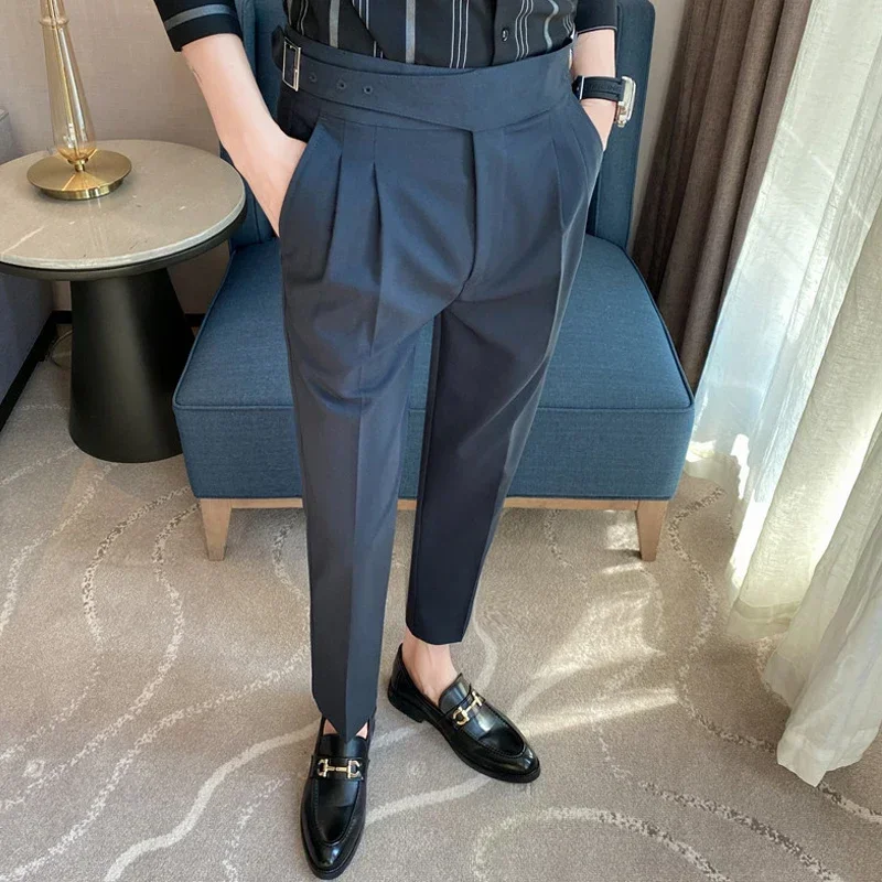 30 Color Men's Suit Pants Formal Business Fashion Casual Slim Fit Ankle Trouser Male Clothing Dress Pants business pants,suit pants,men pants
