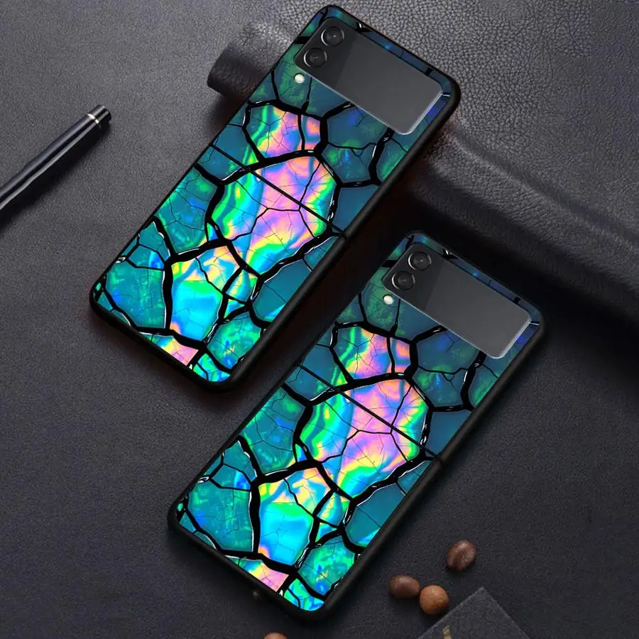 Iridescent Crack Glass Phone Case