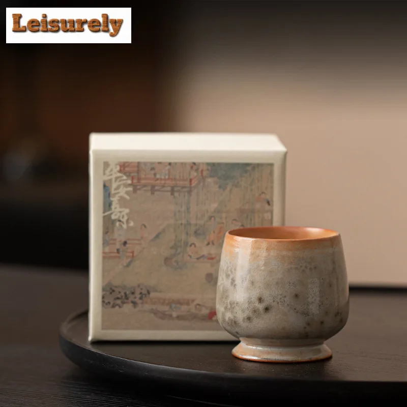 Wood-fired Porcelain Teacup Zen Tea Bowl Jug Tea-tasting Meditation Cup Chazhan Master Cups Oolong Tea Household Tea Services