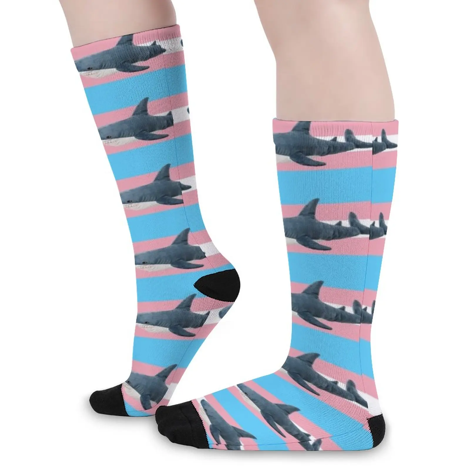 BLAHAJ SHARK TRANS FLAG Socks Women's socks Men gift
