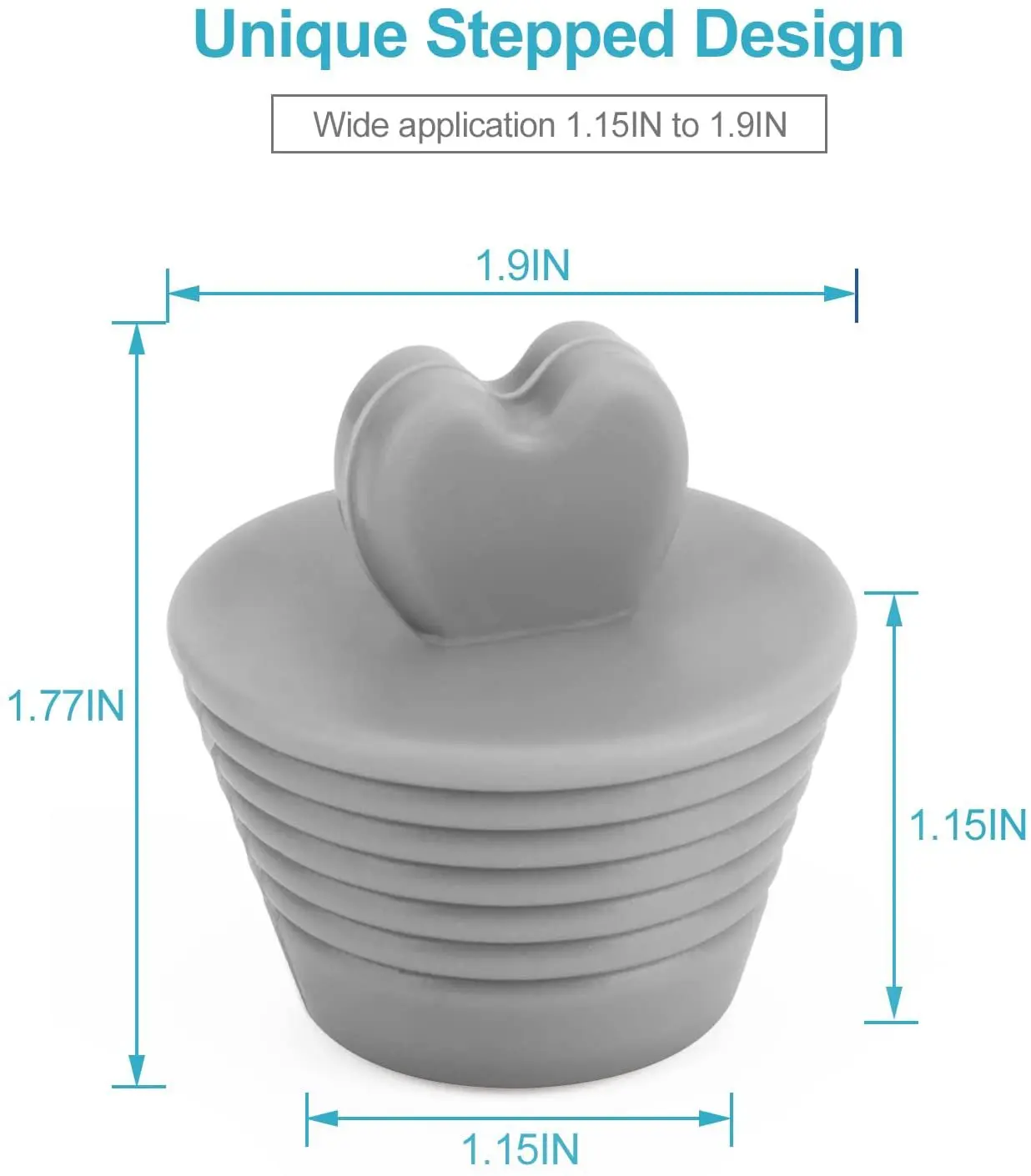 Universal Bouchon De Drainage En Silicone 5 Pices, Drain De Sol Pression  Ufo, Bouchon D'vier Universel En Silicone, Bouchon De Baignoire Universel  En