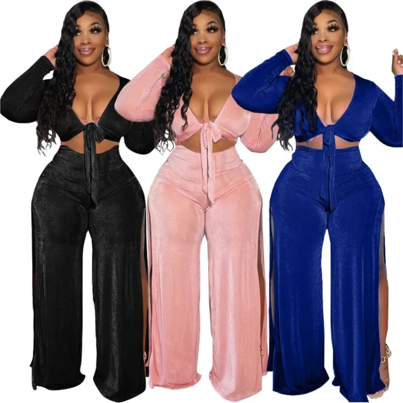 

Beach Pareo For Women Clothes Bikini 2023 Cover Up Wear Slit Sexy Velvet Two Piece Set Solid Spandex Dress The Outings Tunics