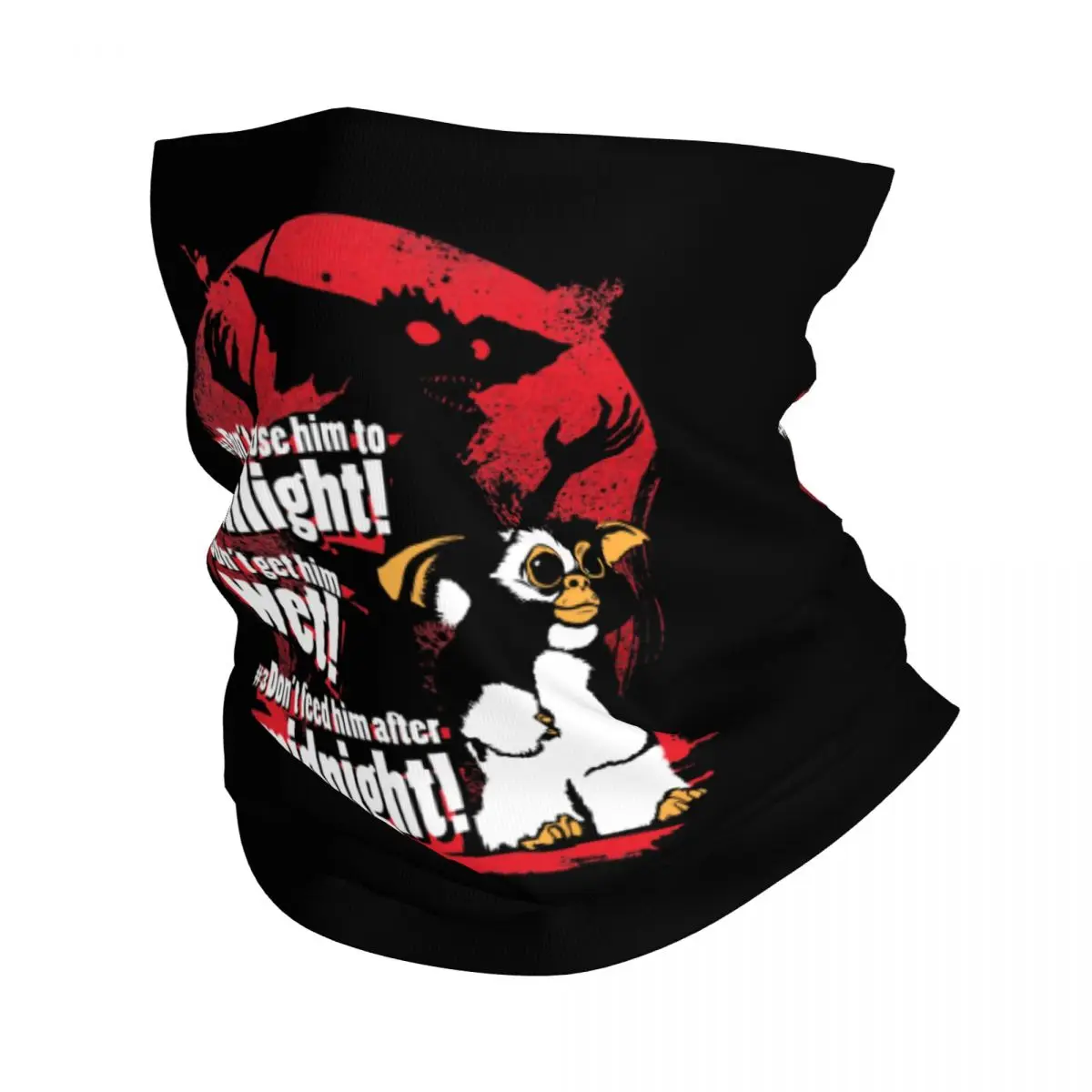 

Gremlin Gizmo Bandana Neck Cover Printed Monster 80s Horror Christmas Movie Mask Scarf Balaclava Fishing Unisex Adult Washable