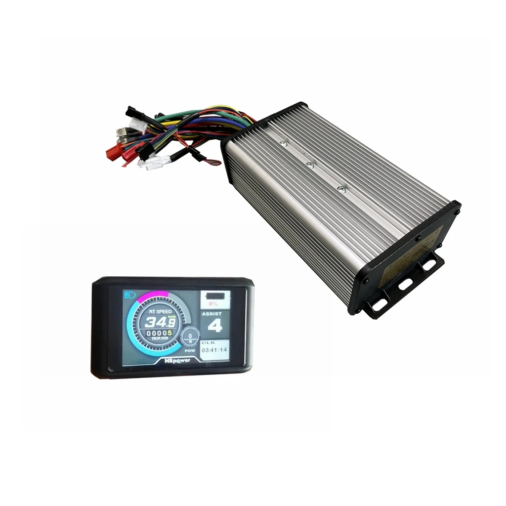 Electric Bike Controller Electric Bike Accessories 48/72V 80A Sine Wave Dual Mode Ebike Controller 18 Mosfets for 3000W Ebike Motor+SW900/UKC1/UKC1+ Display