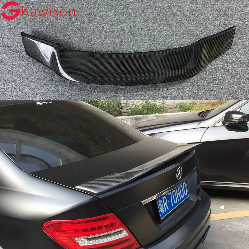 

Mercedes W204 Renntech Style Spoiler Carbon Fiber R Style Spoiler For Benz W204 C300 C180 C220 2007 - 2013 4 Doors Sedan C Class