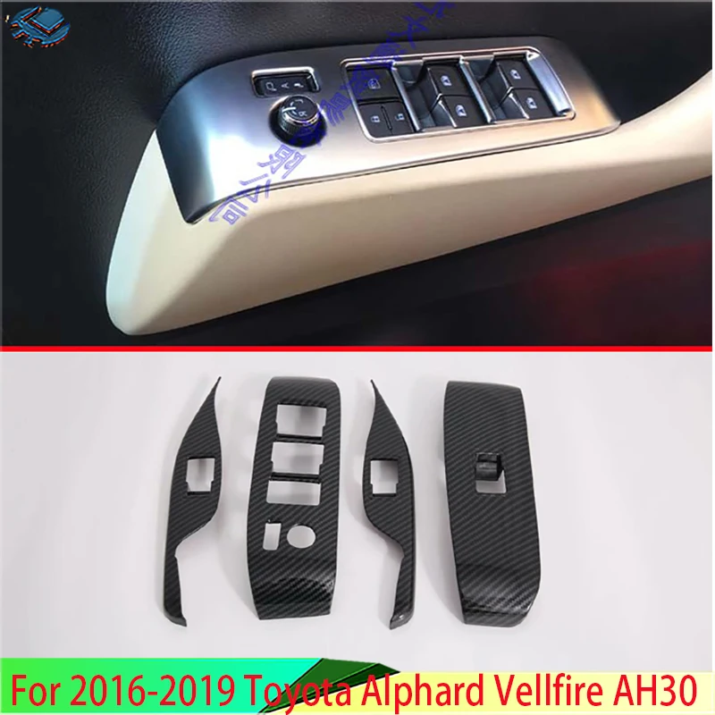 Для 2016-2019 Toyota Alphard Vellfire AH30 Крышка для автомобильной двери окна подлокотника