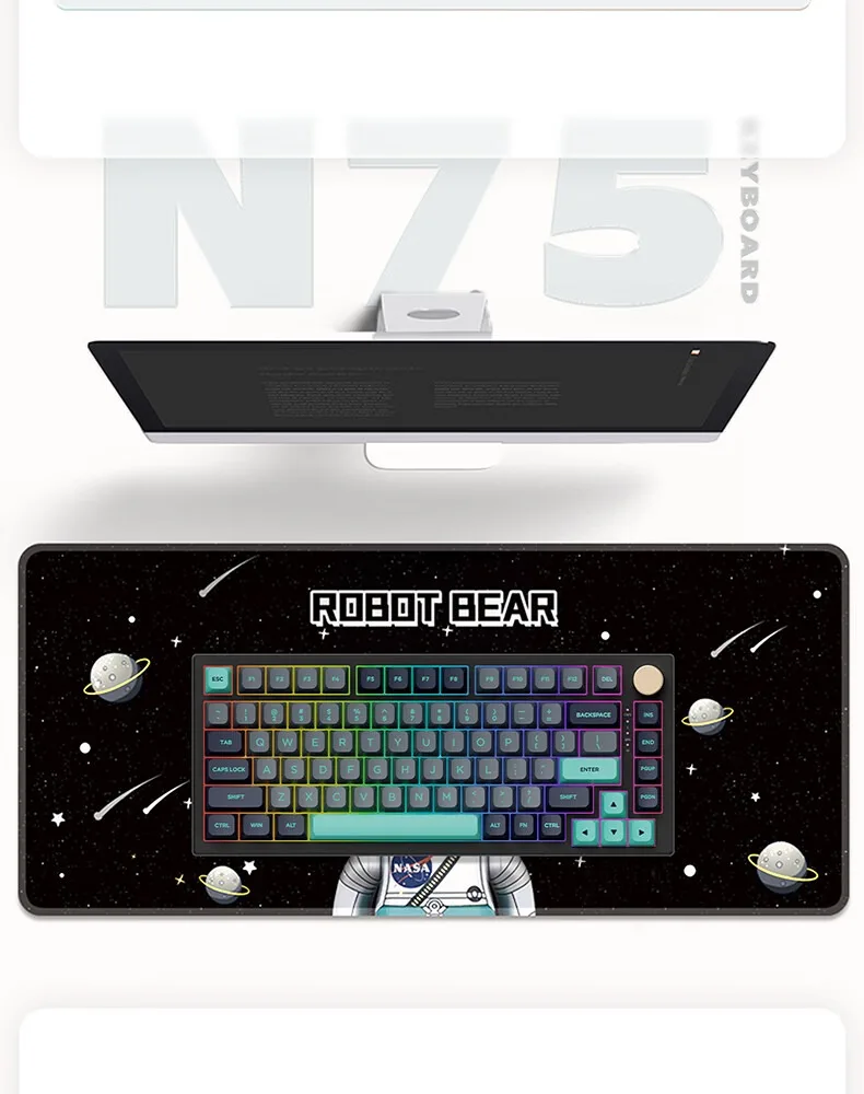 WOBKEY Rainy75 Pro 黒 (カスタムキーキャップ付き) WOBKEY Rainy75 Pro 黒 (カスタムキーキャップ付き)