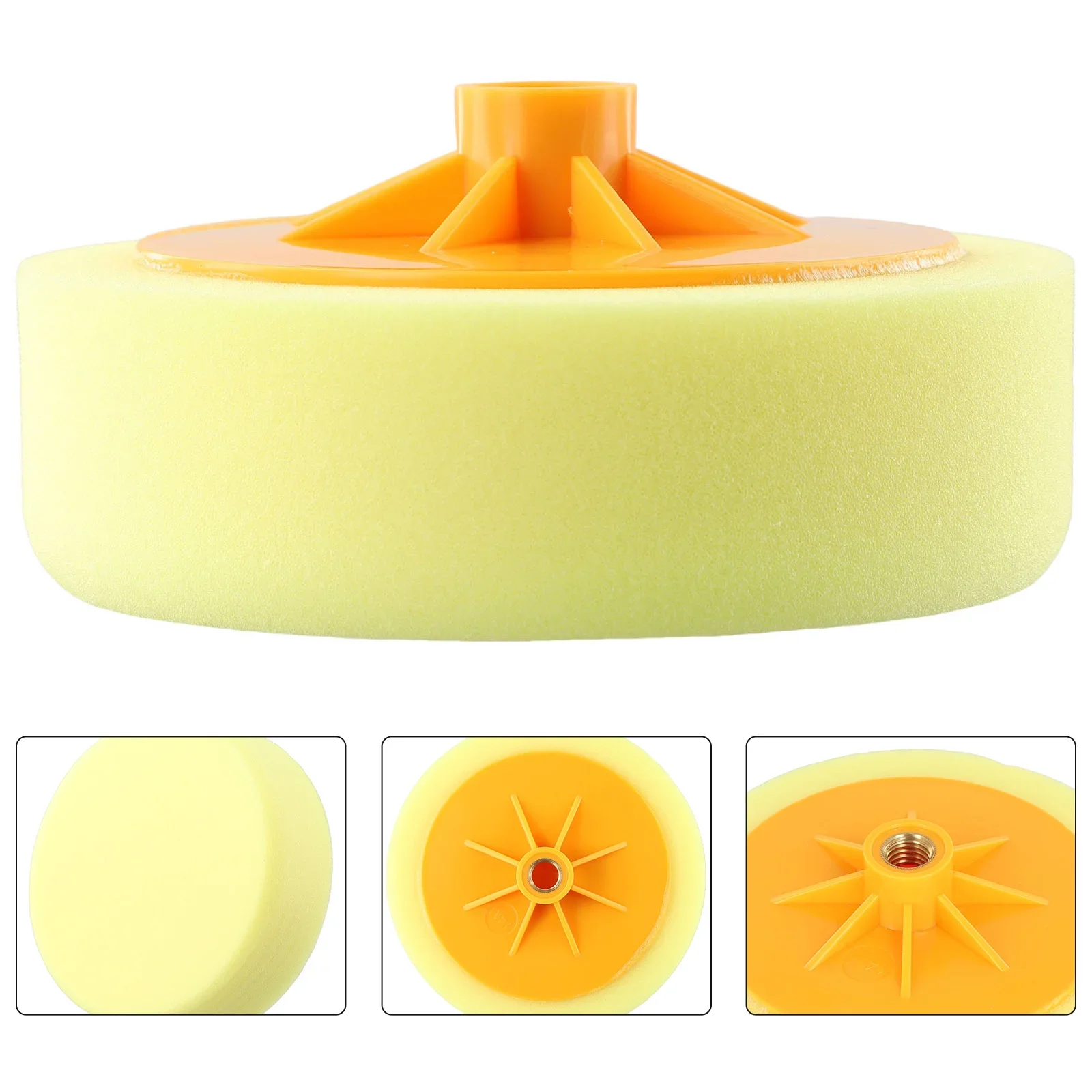 

Tool Polishing Pad Head Buffing Wheel Compounding Fittings For Car M14 Parts Polishing Sponge Head 14MM Thread 150mm