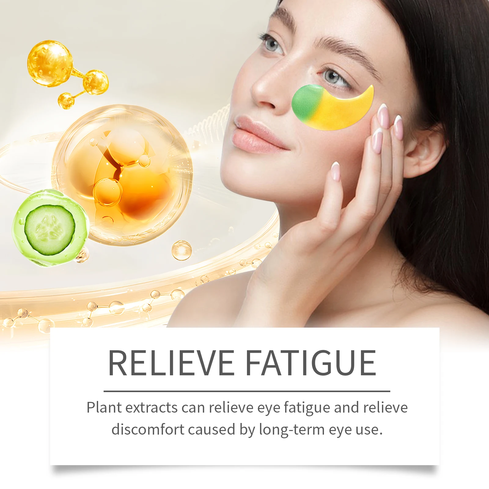 Cucumber Eye Mask Lightening Dark Circles Removal Eye Bags Firming Lifting Eye Patches Moisturizing Reduce Fine Lines Eye Care 4