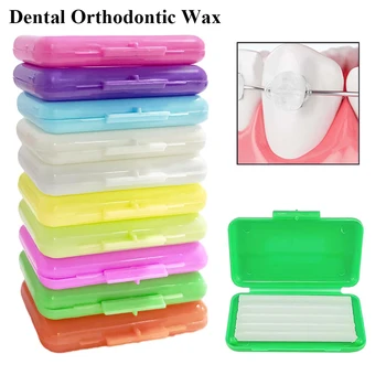 10 Boxes Dental Orthodontic Relief Wax for Bracket Patient Relief Protect Lips and Gums Irritation Fruit Flavour Wax 1