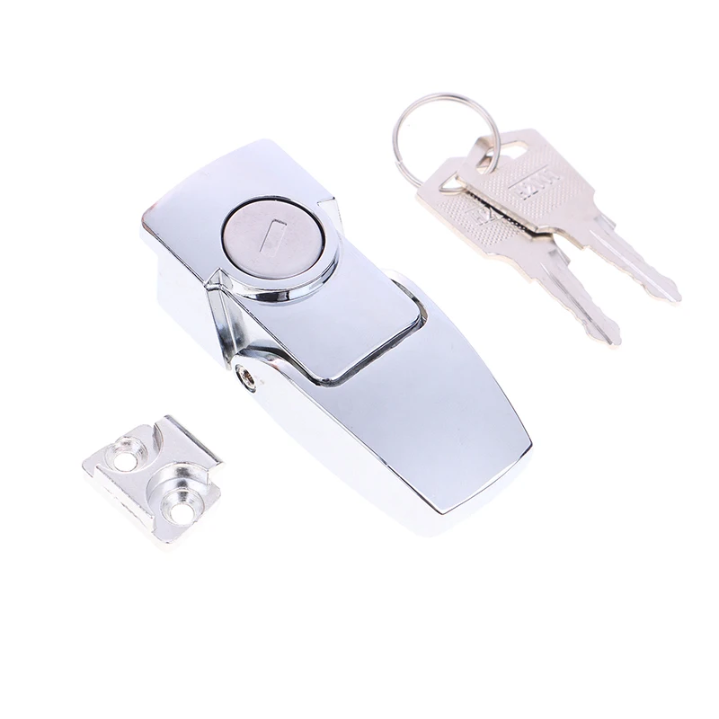 Dk604 Buckle Lock Stainless Steel Cabinet Latch Drawer Security Toggle Lock With Two Keys