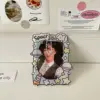 MINKYS Kawaii Acrylic Milk Cow Cat Kpop Photocard Holder Photo Card Holder Bag Pendant School Stationery 6