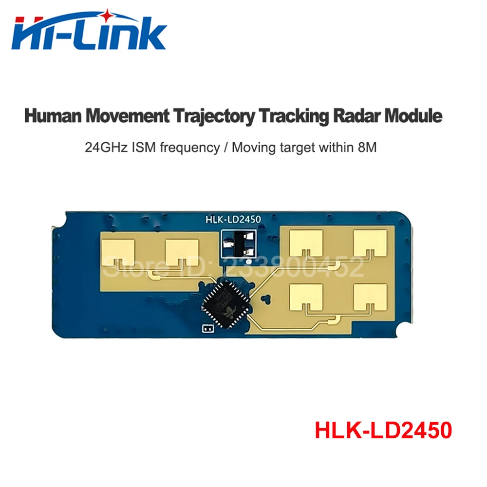 Distância humana velocidade rastreamento detecção módulo sensor, HLK-LD2450 mmWave, 2pcs, 24G