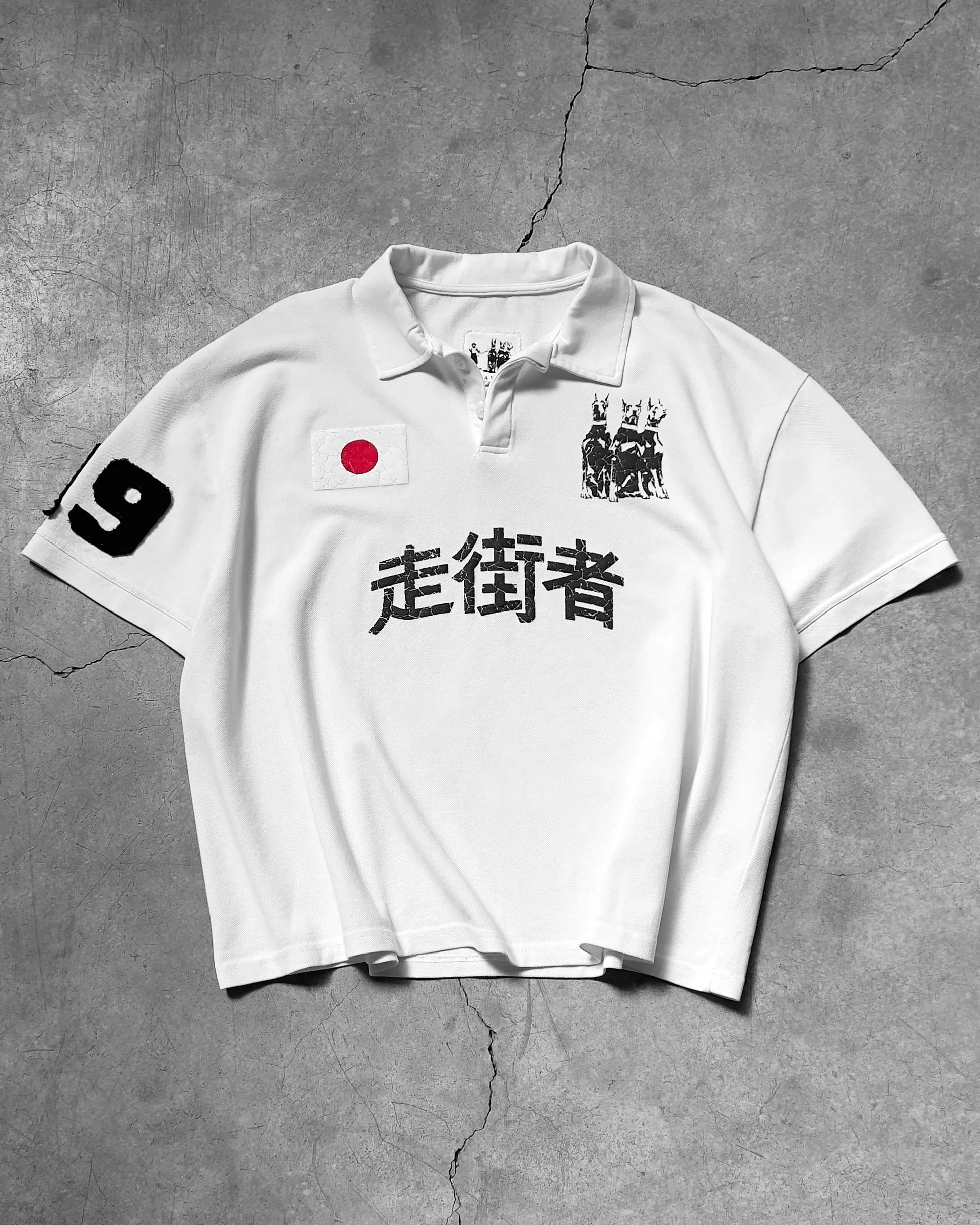 Y2K loose national flag Crack printing oversized polo shirt streetwear trendy summer lapel graphic T shirt unisex canvas clothes 14 Sb4d2ccf36c4049609e9c7a83176c4ba6v