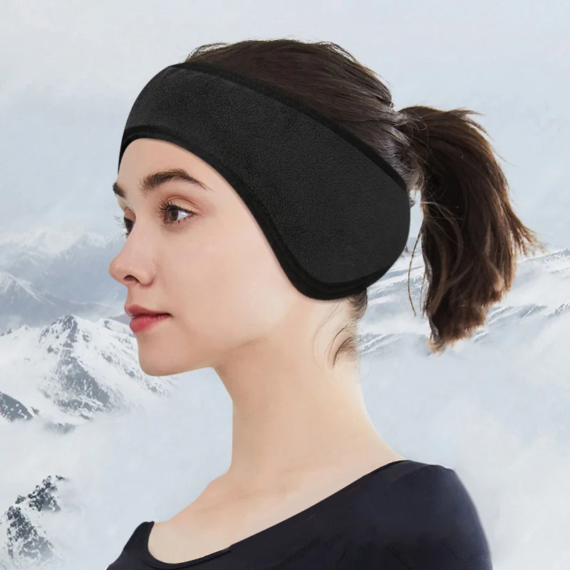

Women Plush Ear Muff Headband Headwrap Noise Reduction Artifact For Sleep Men Winter Outdoor Cycling Wind Protection Ear Cover