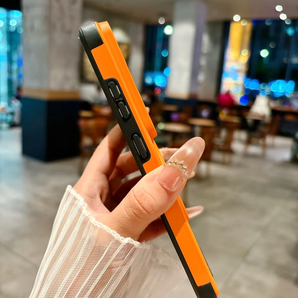 Magnetic Stand Holder Case with Slide Camera Protection - Armor Shockproof Cover