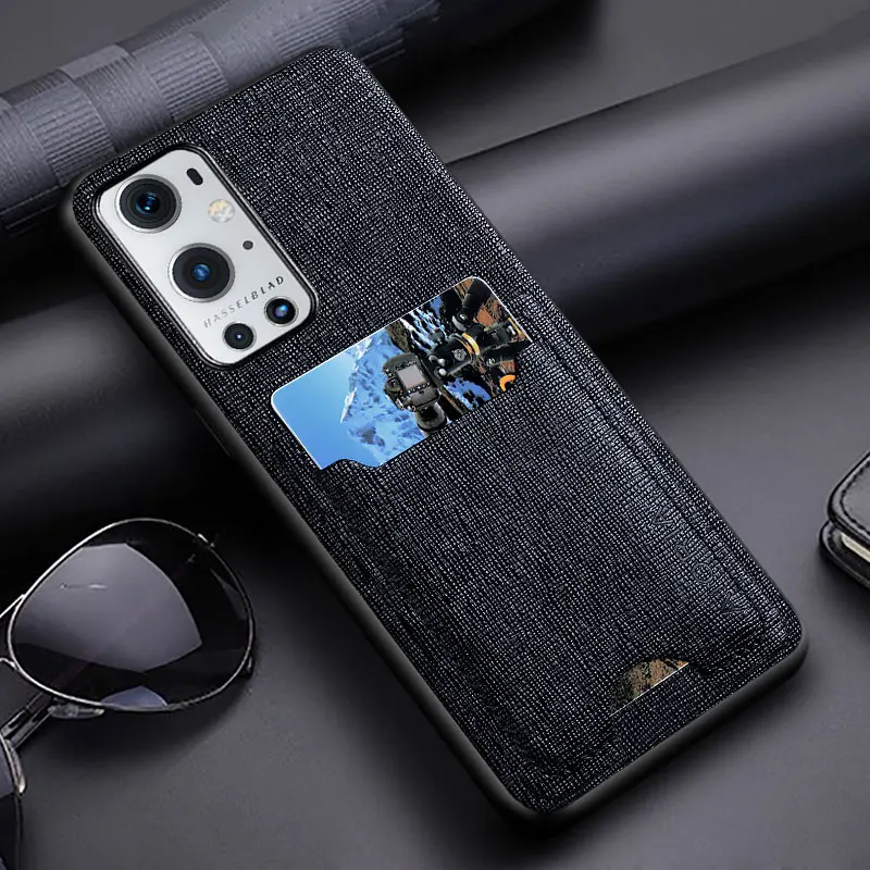 Luxury PU Leather Case with Card Slot and Bag Holder