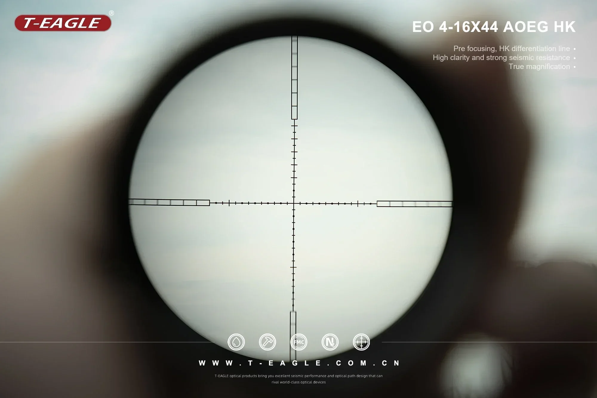 Description Picture 3 of itemEO 4-16x44 AOEG Rifle Scopes Sniper Air Gun Sight for Hunting Airsoft Optical Telescopic Spotting PCP Riflescopes
