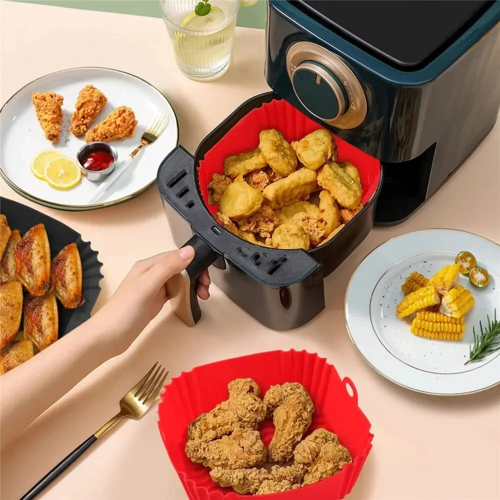Reusable Silicone Air Fryer Pan Liner 3