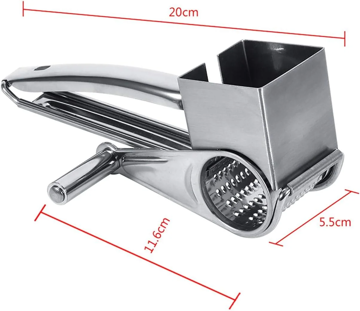Rotary Cheese Grater Cheese Cutter Slicer Shredder Stainless Steel Manual Handheld Grater for Grating Hard Chocolate Nuts cheese grater cheese slicer kitchen grater