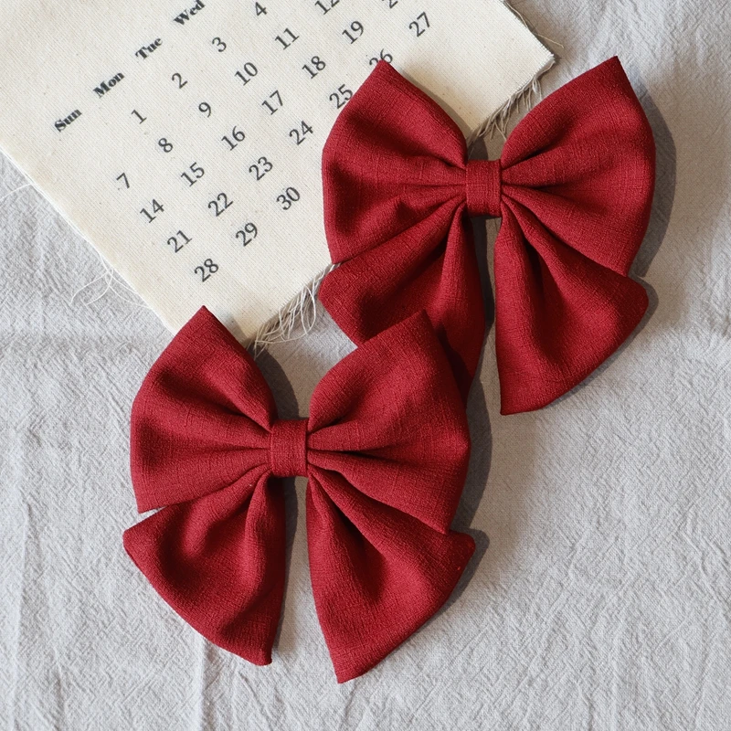 Solid Color Hair Bows Boutique With Clips For Girls Hairgrips Headwear Baby Hair Accessories Gift Baby Clips 2Pcs/lot hair clips hair accessories