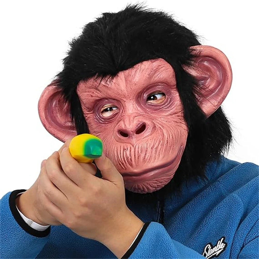 Máscara Mono Negro Aliexpress Máscara Divertida De Mono De Látex