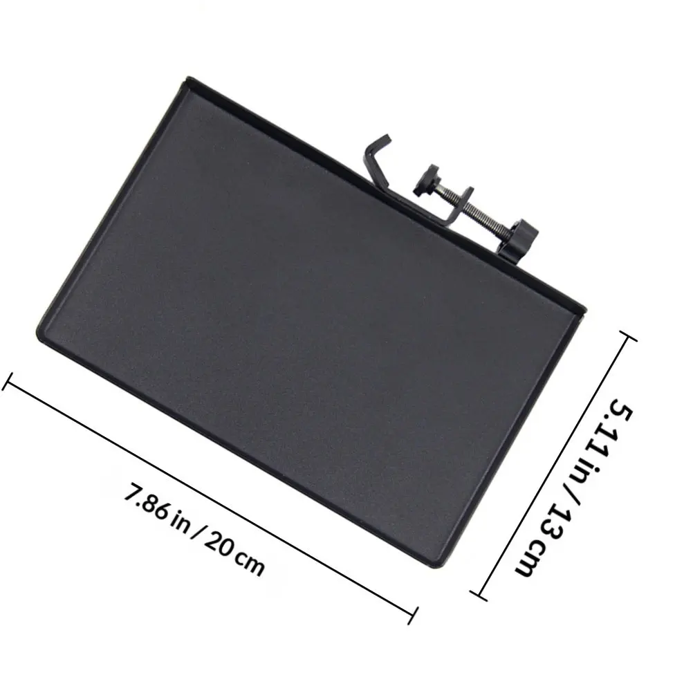 튼튼한 철제 사운드 트레이 마이크 스탠드(클램프형 선반 포함) 마이크 액세서리, 하모니카, 휴대폰, 사운드 카드, 카메라 보관 마운트