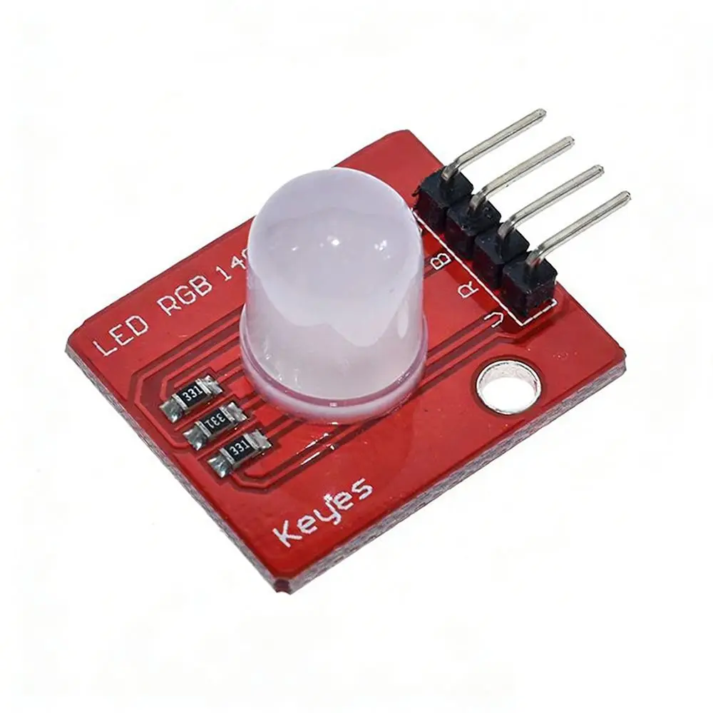 10mm RGB LED 모듈 초고휘도 풀컬러 전자 빌딩 블록 아두이노용 프로그래밍 가능 발광 다이오드