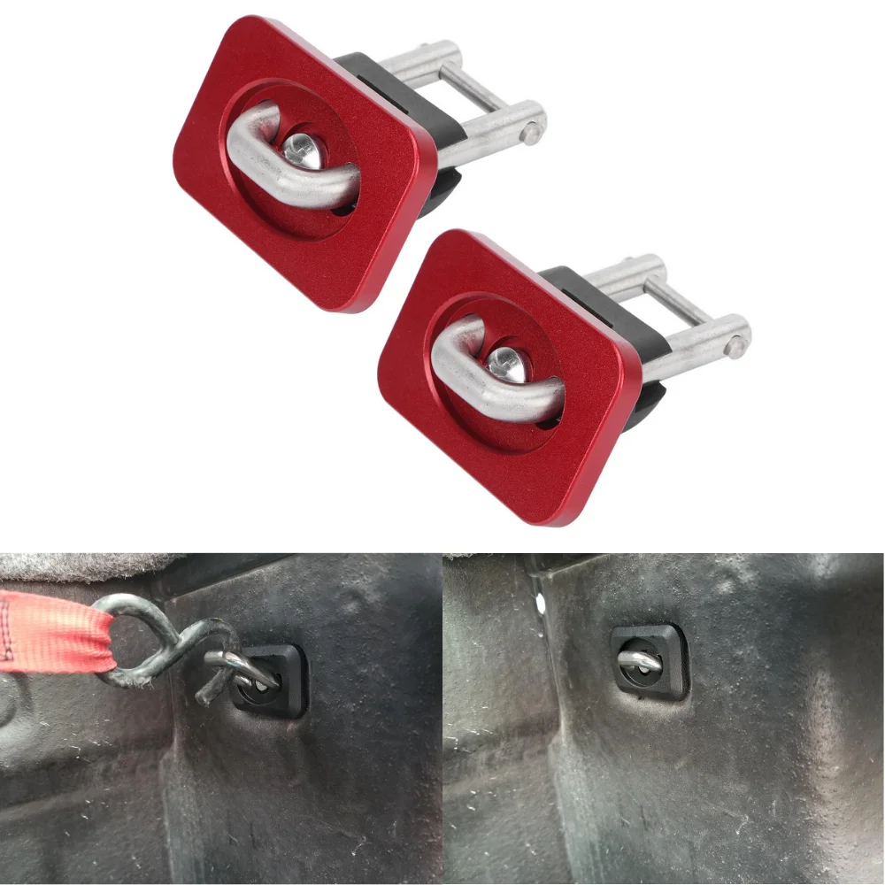 Inner Bed Retractable Truck Bed Tie Down 35° Anchors For 2007+ Chevy