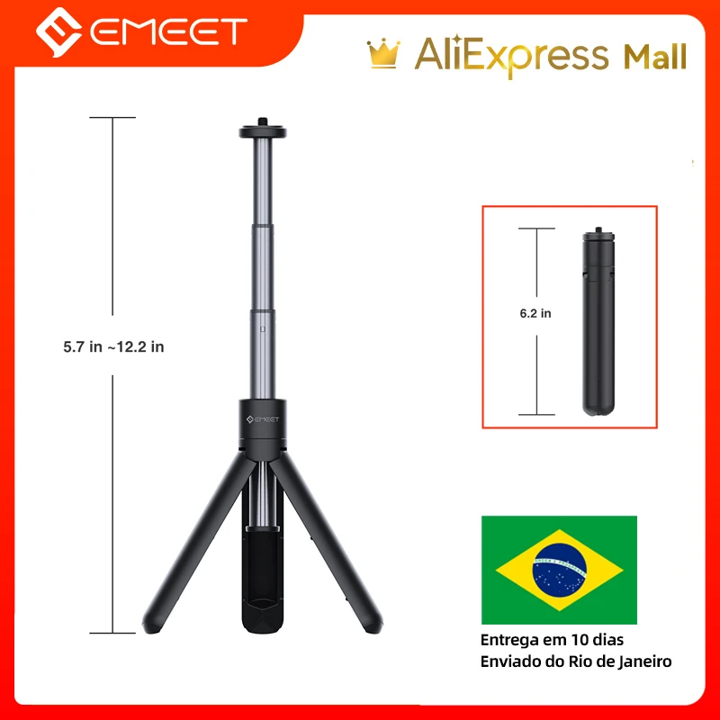 Webcam Tripod, EMEET Professional Webcam Mini Tripod, Portable &  Lightweight, Adjustable Height from 5.7-12.2 in, Stable Use, Universal  Compatible for Most Webcams/Phones/GoPros/Mirrorless Cameras