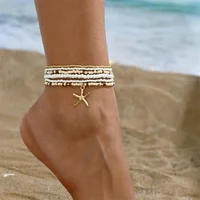 Women's Multilayer Beach Anklet Set - Image 6