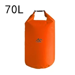 Waterproof Floating Dry Bag for Outdoor Activities - Versatile and Durable (Orange-70L)