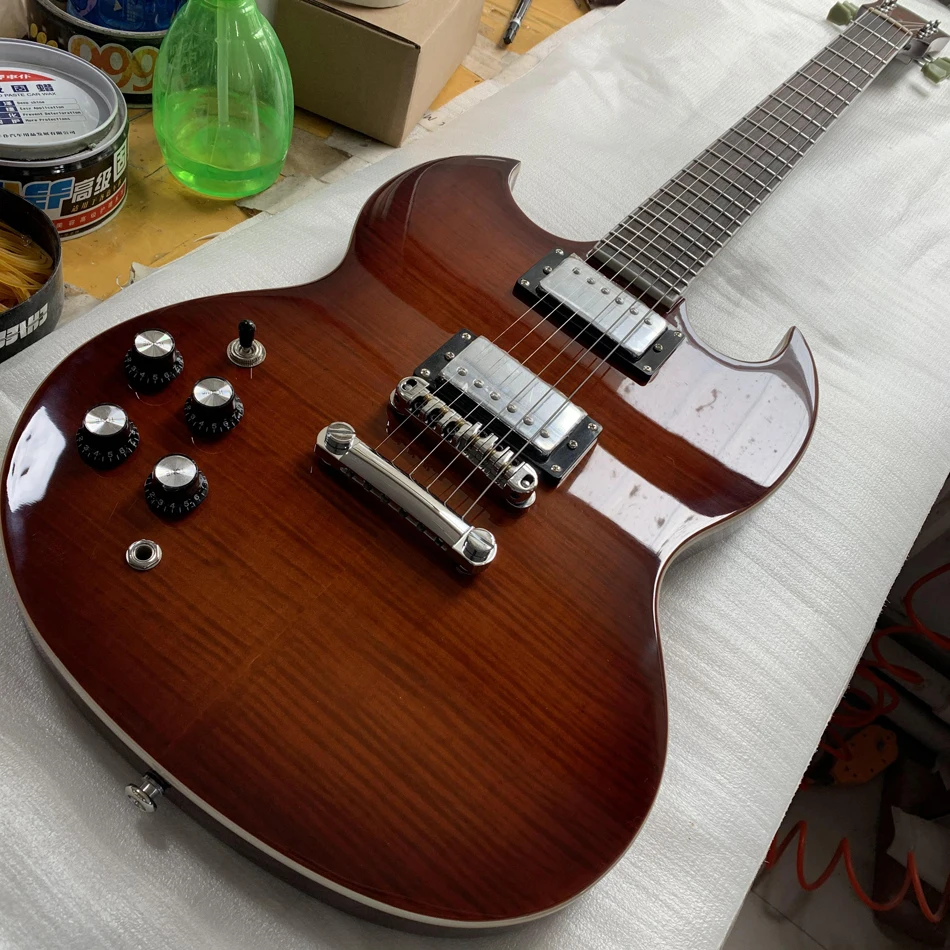 

Новый продукт! Электрическая гитара ручной работы с левой ручкой и покрытием из клена