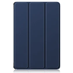 Ultra - Slim Shockproof Tablet Case with Smart Wake - Up Function - PU Leather Protective Cover (Blue)