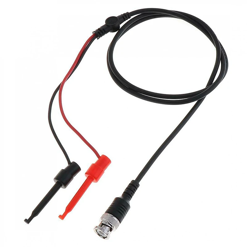 JX 1PCS BNC Male Plug to Dual Hook Clip Alligator Clip Banana Plug Test Lead for For oscilloscope/multimeter