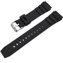 Durable Sports Silicone Rubber Watch Strap Bracelet - 22mm (Black)