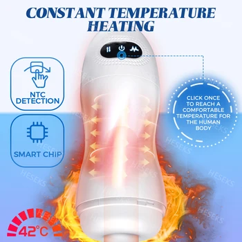 HESEKS Automatic Male Sucking Masturbator Hands Free Pocket Pussy Male Stroker Blowjob Adult Sex Toys for Men Penis Pumps 18+
