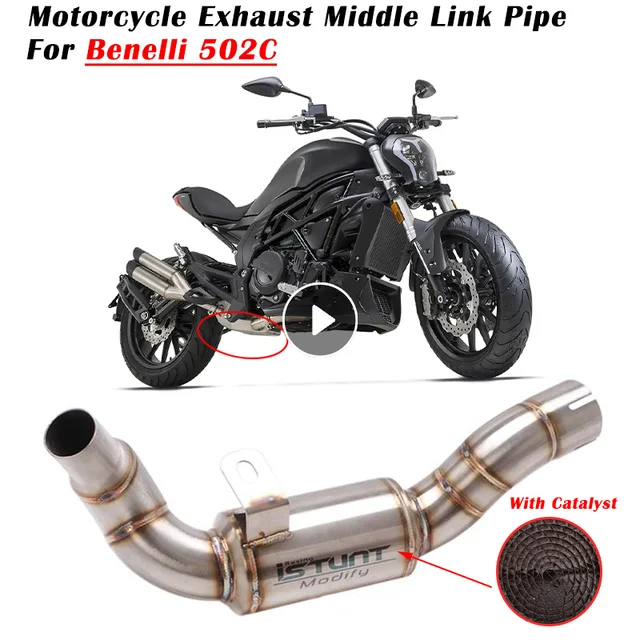 Tubo Di Scarico Centrale Per Benelli 502C 2019-2021 - Acciaio Inox, Decat 51mm, Per Miglior Prestazioni - Foto 12