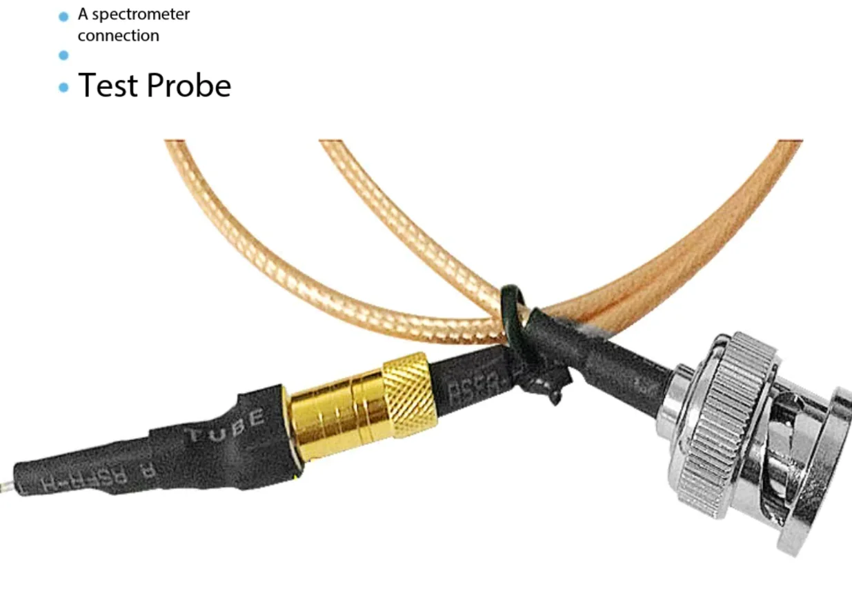 Spectrum analyzer probe, spectrum analyzer probe, spectrum analyzer connect, tes